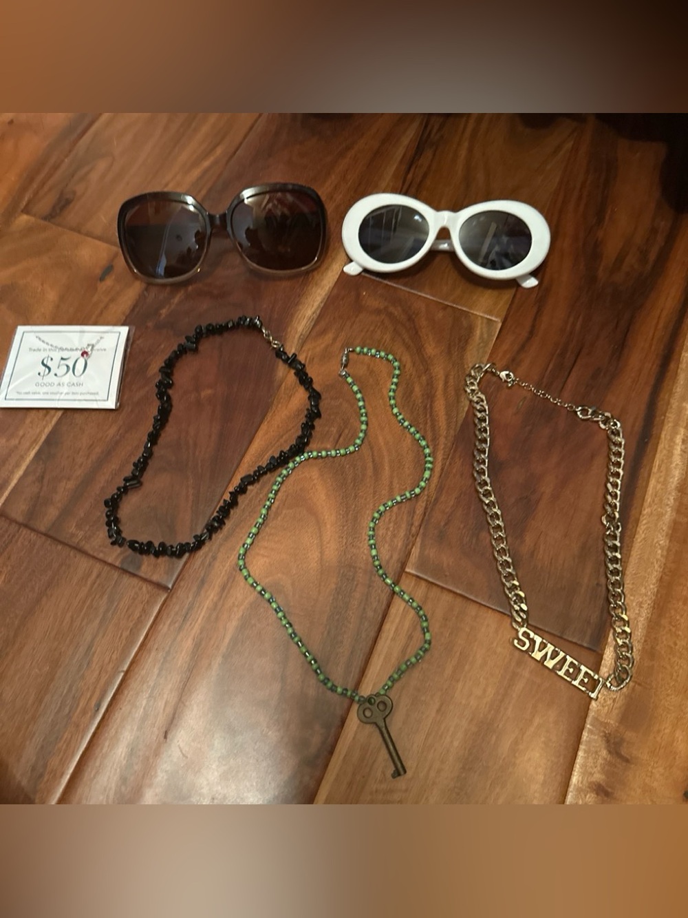 Brandy Melville glasses ,Chain Necklace BUNDLES